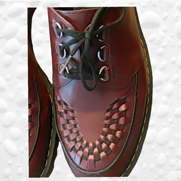 Vintage Dr. Martens 3 Eyelets OxBlood Red Leather, Size 12 "HARD TO FIND" - Picture 7 of 10